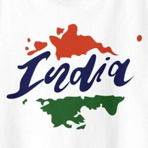 Bon organik Girls India Independence Day Flag Tshi