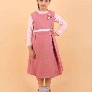 CALYX CLOTHING Girls Fit  Flare Ribbed Midi Dress
