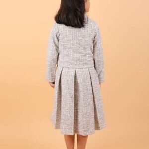 CALYX CLOTHING Girls Self Design Applique Round Ne
