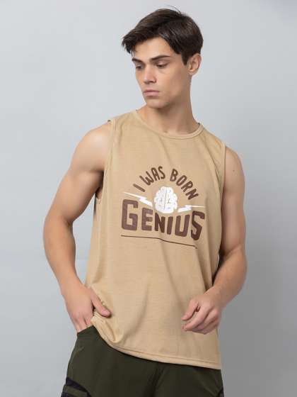 CHKOKKO Round Neck Typography Printed Regular Fit