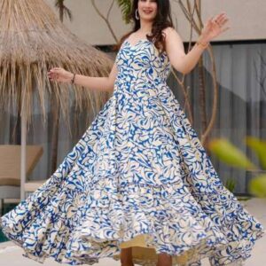 CaniBani Floral Print Maxi Dress