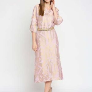 Cloth Haus India Women Purple GoldToned ALine Bro