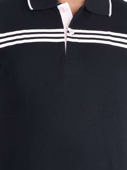 Clothe Funn Boys Striped Polo Collar Monochrome Co