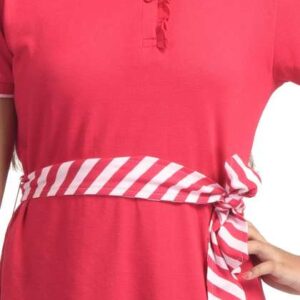 Clothe Funn Girls Shirt Collar Cotton ALine Dress