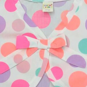 Clothe Funn Polka Dot Print Peplum Dress