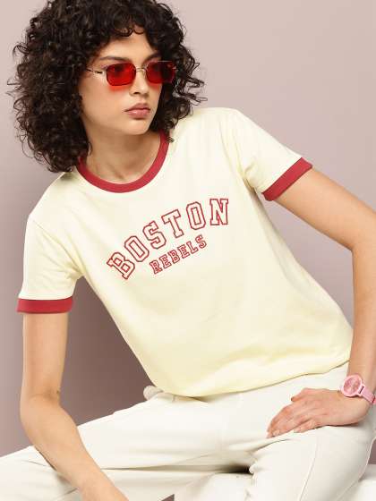 DILLINGER Women Regular Fit Short Sleeve Embroider