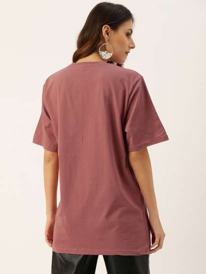 DILLINGER Women Rose Printed Longline Oversized Co