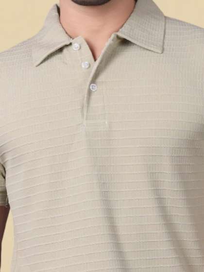 Divra Clothing Men Polo Collar Slim Fit Tshirt