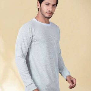 Divra Clothing Men Striped Regular Fit Round Neck