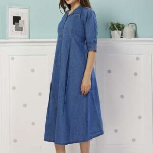 EASY MOM Maternity Women ALine Midi Dress