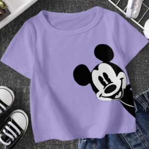 FIONAA TRENDZ KidsUnisex Purple Cotton Tshirts