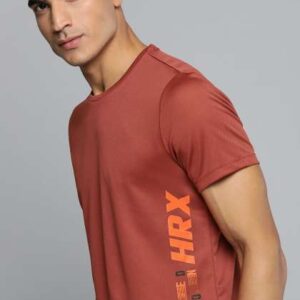 HRX By Hrithik Roshan Men Intense Red Typographic