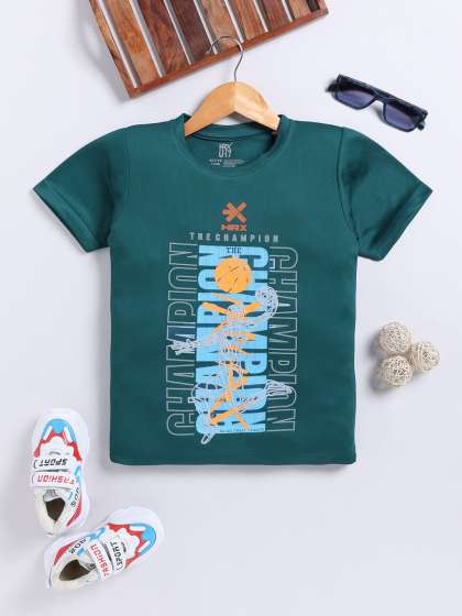 HRX by Hrithik Roshan Boys Typography Printed Dry