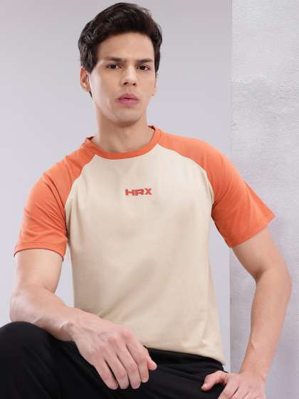 HRX by Hrithik Roshan Contrast Sleeves Lifestyle T