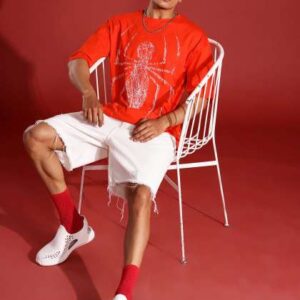 MARVEL STREET Men Pure Cotton Relaxed Fit Tshirt