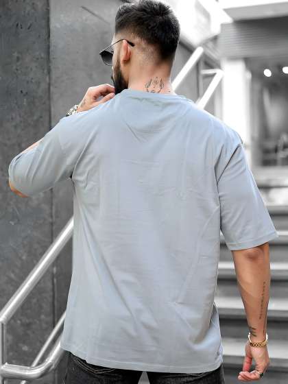Maniac Typography Printed Round Neck Cotton TShirt