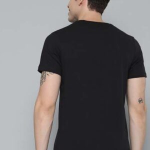Mast  Harbour Men Black Pure Cotton Tshirt