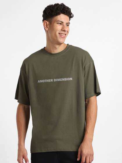 NOBERO Men Oversized Graphic Printed Cotton Tshirt