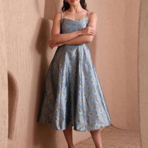 OBSHIVKA Women Ethnic Motifs Jacquard Fit Flare M