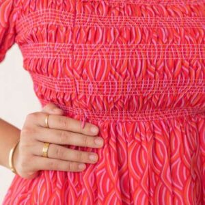 Polago Clothing Georgette Layered ALine Midi Dress