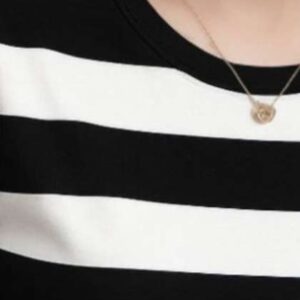 Povaxpo Women Striped Pockets Tshirt