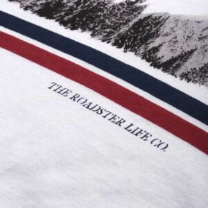 Roadster Men White Grey Pure Cotton Mountain Prin