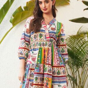 SASSAFRAS Ethnic Motif Printed Pure Cotton Fit and