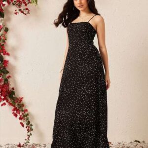 STREET 9 Women Polka Dot Printed Fit Flare Maxi D
