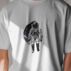 Silver Moon Clothing Men Nasa Graphic Printed Roun