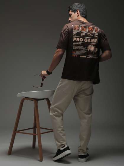 Stormborn Men DropShoulder Printed Cotton Oversize