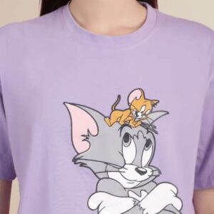 TOM AND JERRY by Dreambe Women Tom Jerry Graphic
