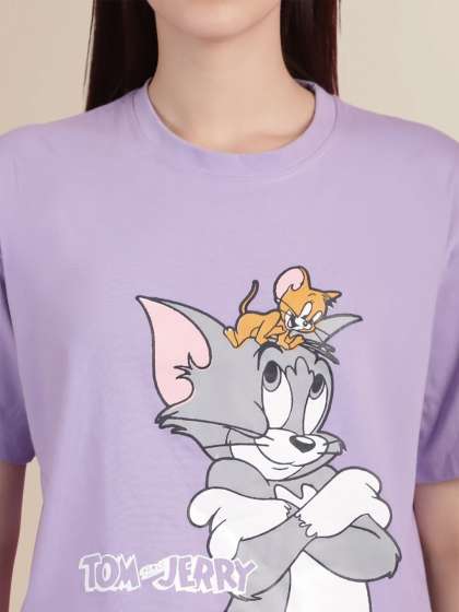 TOM AND JERRY by Dreambe Women Tom Jerry Graphic