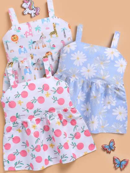 Toonyport KidsGirls Floral Print Fit Flare Dress