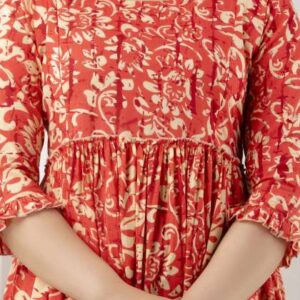 VARICOS Women Floral Printed Tiered Maternity Cott